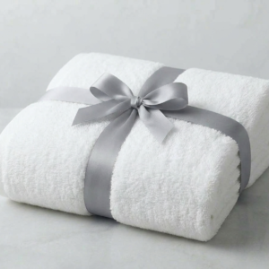 Premium White Bath Towel 30x60 Inch – 100% Cotton, Soft, Highly Absorbent & Quick Dry